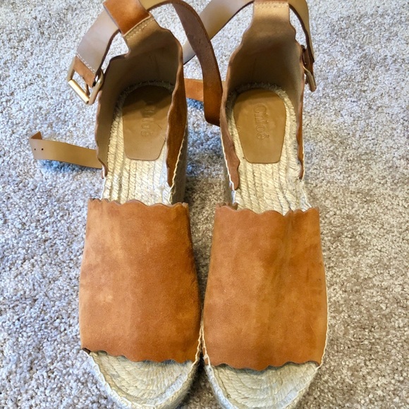 Chloé Lauren Espadrille Wedge Sandal